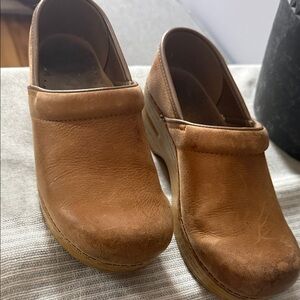 Dansko Tan Leather Clogs